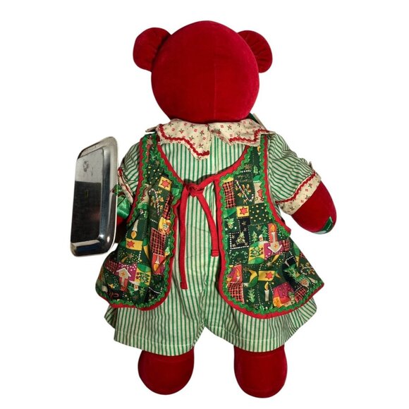 North American Bear Co VIB Red Mrs Claws Claus Bear 1992 Limit Ed #6032 of 8000 - Picture 4 of 13